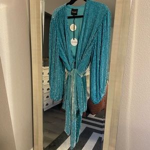 Retrofete Gabrielle Sky Blue Dress Size L